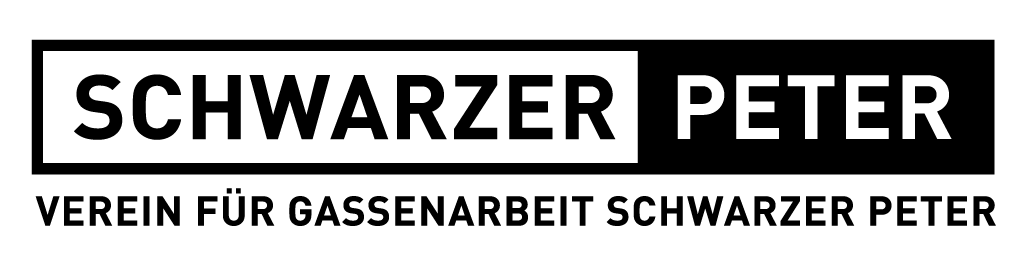 Schwarzer Peter – Verein für Gassenarbeit Logo